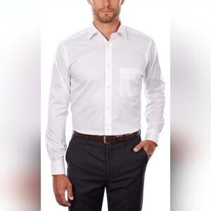 Izod Men's Crisp White Dress Shirt